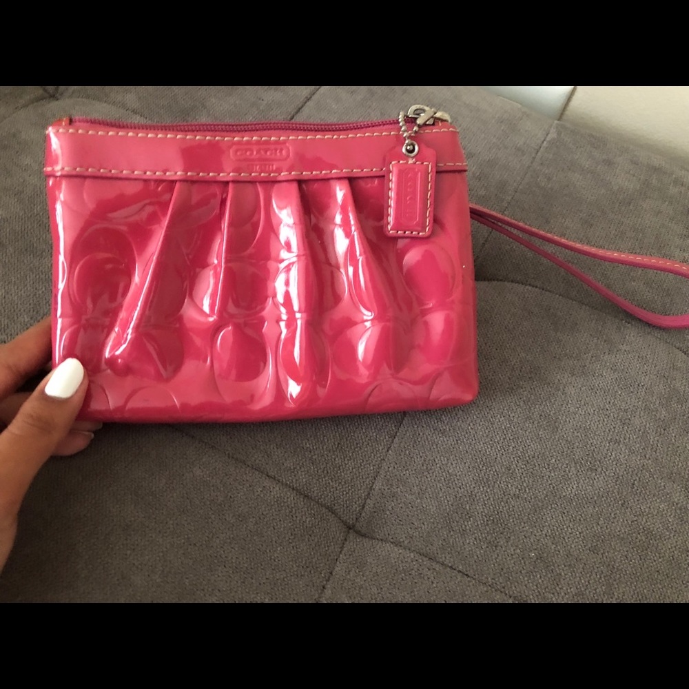 Authentic Coach Poppy Wristlet